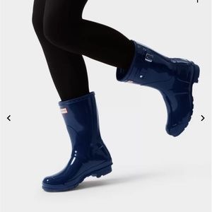 Original short gloss rain boots